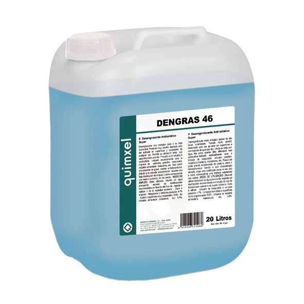 DENGRAS 46. Desengrasante antiestático super. Garrafa de 20 L